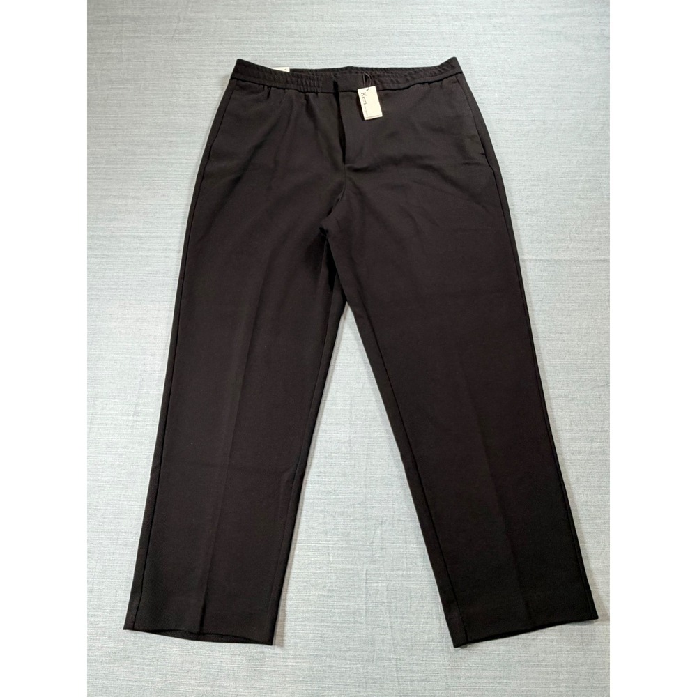 Kem‎ for Primark Women's Black Twill Trousers Elastic Waist Pants 2XL 211176831